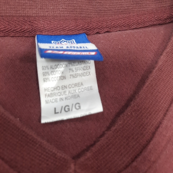 Red Vintage NFL Washington Redskin Pullover Sleeveless Sweat Shirt Large - Picture 4 of 10